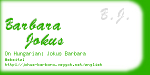 barbara jokus business card